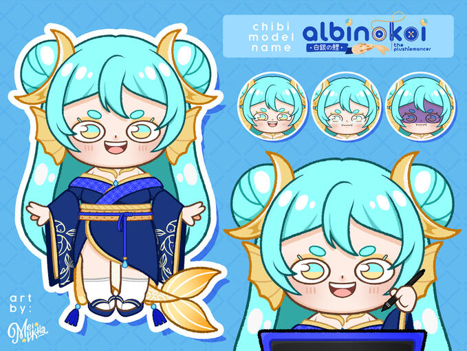 Chibi Model @albinokoi